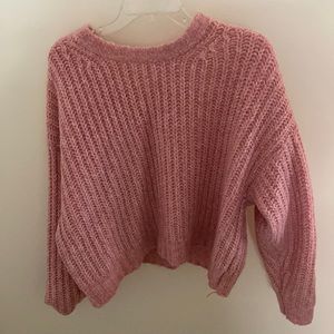 Pink Fuzzy Sweater